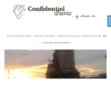 Tablet Screenshot of confidentielparis.com
